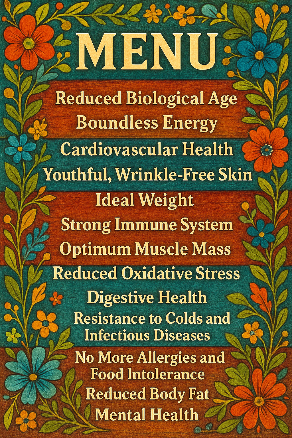 Menu of Health Outcomes